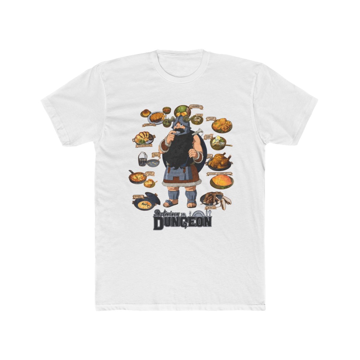 Delicious In Dungeon Senshi Food Collage T Shirt