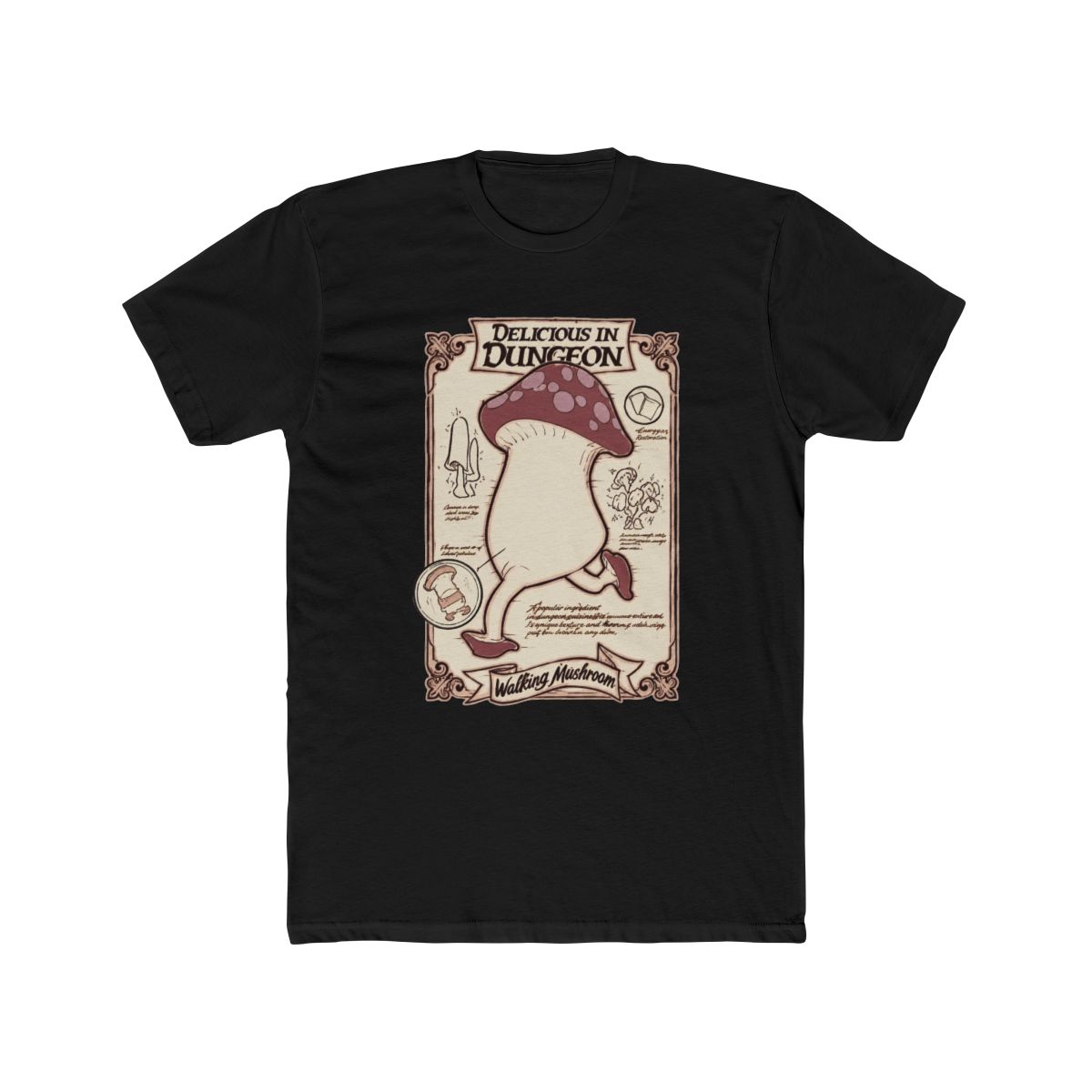 Delicious in Dungeon Walking Mushroom Comfort Colors T Shirt - alternate angle 3, merchandise
