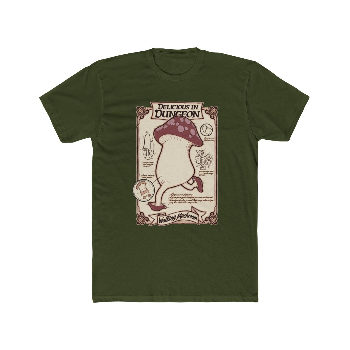 Delicious in Dungeon Walking Mushroom Comfort Colors T Shirt - alternate angle 5, merchandise