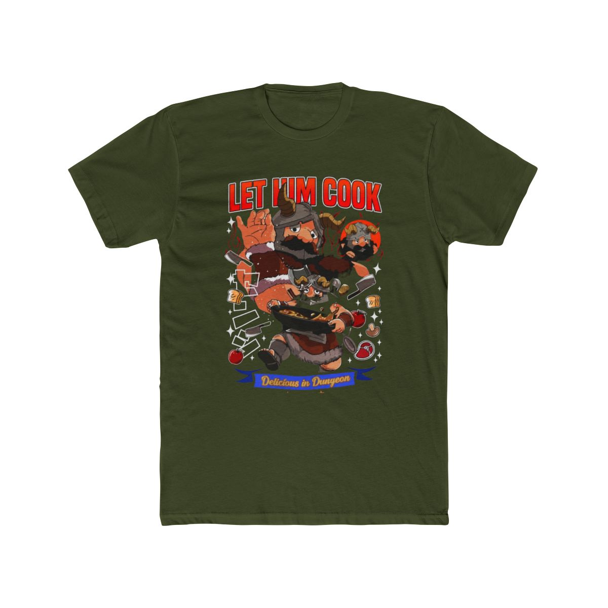 Tee Anime Delicious in Dungeon T Shirt Merch Casual Short Sleeved T Shirt - alternate angle 4, merchandise