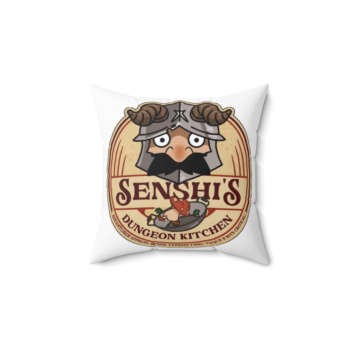 Delicious In Dungeon Senshi Kitchen Throw Pillow - Official Creator merchandise
