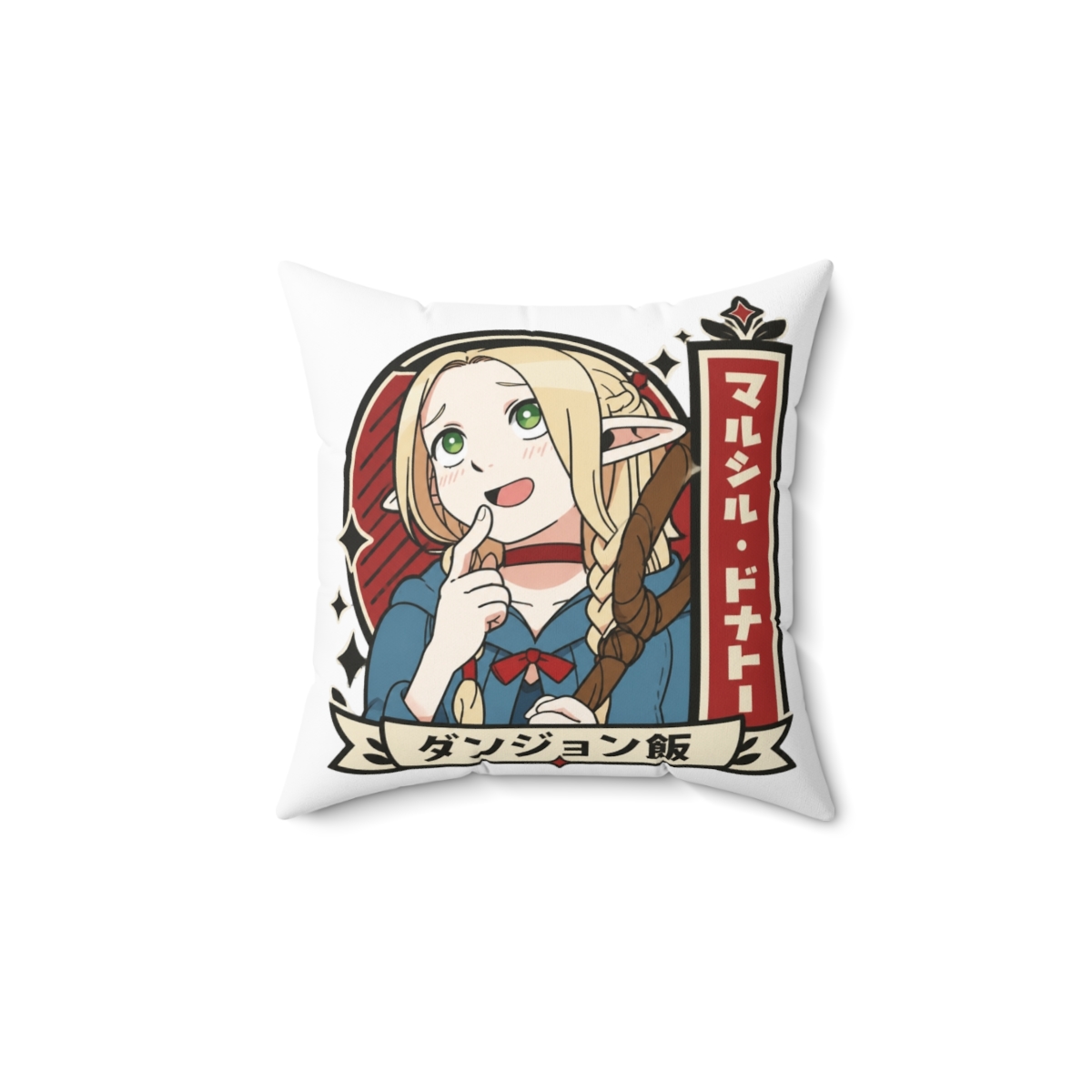 Delicious In Dungeon Marcille Donato The Elf Mage Throw Pillow - Official Creator merchandise