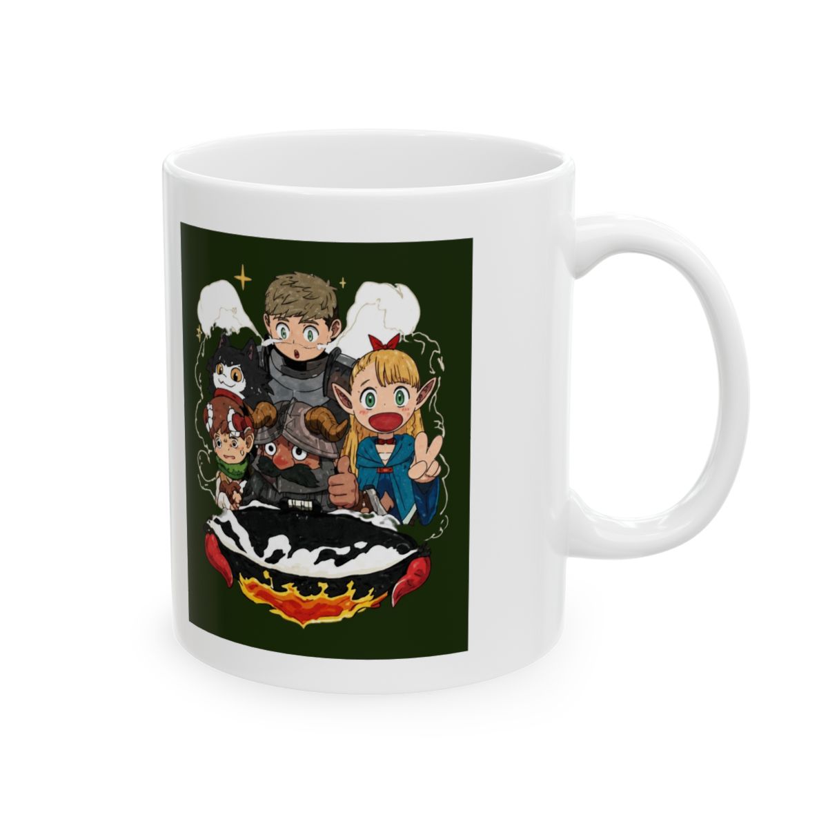 Dungeon Meshi Main Charaters Mug | Delicious in Dungeon