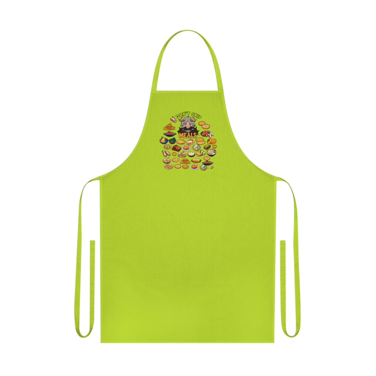 JNIAP Dungeon Senshi Kitchen Apron Dungeon Senshi Gift Senshis Kitchen Malnutrition Is More Terrifying Than Monster Apron | Delicious in Dungeon - alternate angle 2, merchandise