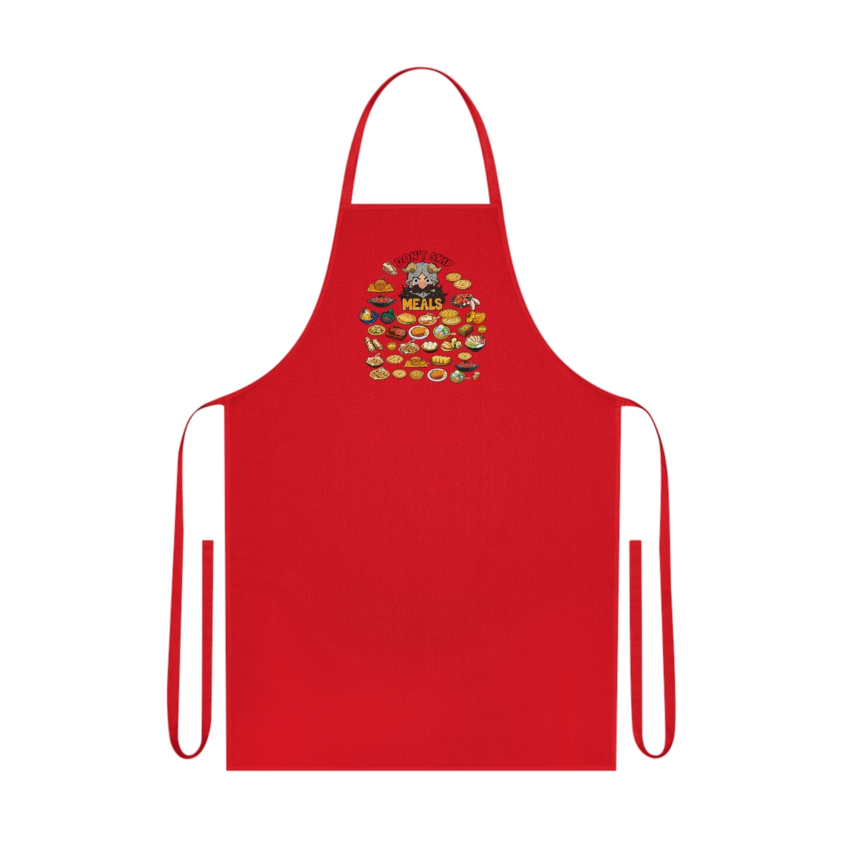 JNIAP Dungeon Senshi Kitchen Apron Dungeon Senshi Gift Senshis Kitchen Malnutrition Is More Terrifying Than Monster Apron | Delicious in Dungeon - alternate angle 4, merchandise