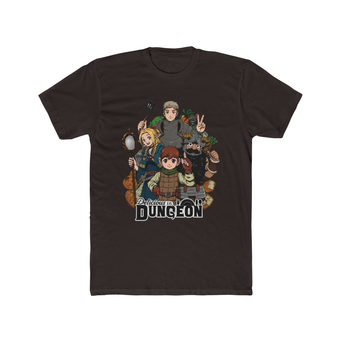 Delicious in Dungeon T Shirt - Dungeon Crest Minimalist Style | Delicious in Dungeon Store - Official Delicious in Dungeon Merchandise Shop - alternate angle 2, merchandise