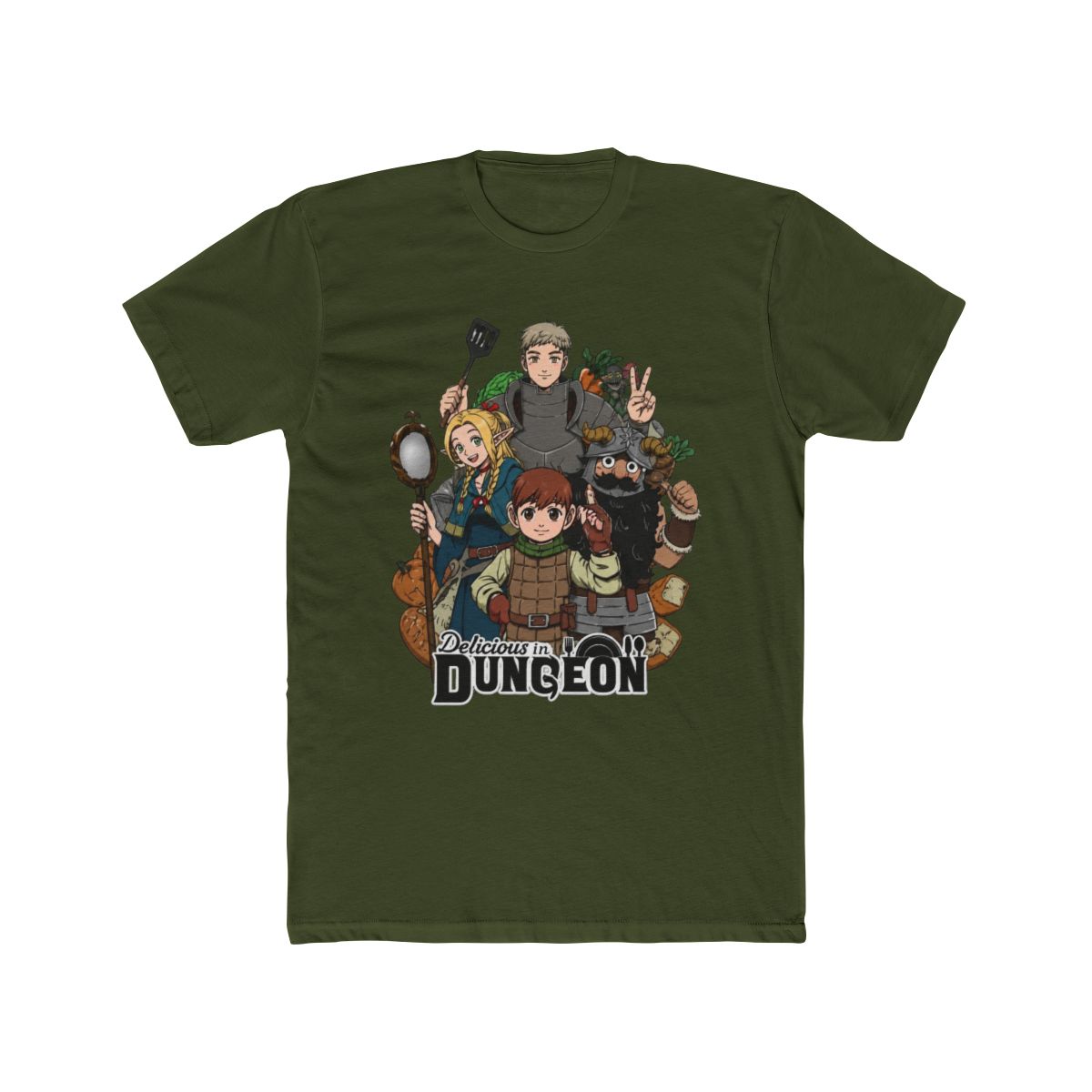 Delicious in Dungeon T Shirt - Dungeon Crest Minimalist Style | Delicious in Dungeon Store - Official Delicious in Dungeon Merchandise Shop - alternate angle 5, merchandise
