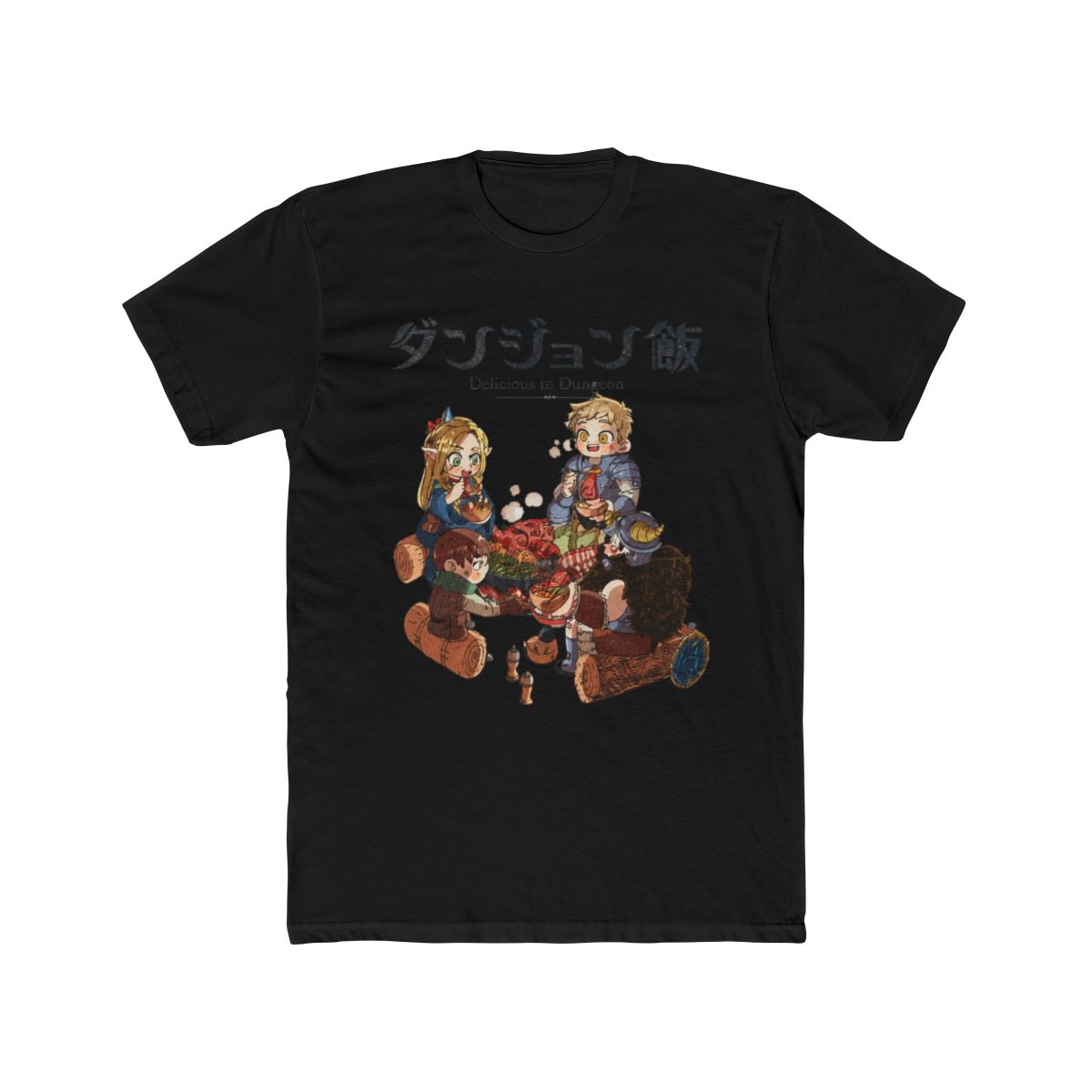 Dungeon Meshi Delicious in Dungeon lets eat Classic T Shirt | Delicious In Dungeon Shop ⚡️ Officially Licensed Delicious In Dungeon Merch Store - alternate angle 3, merchandise