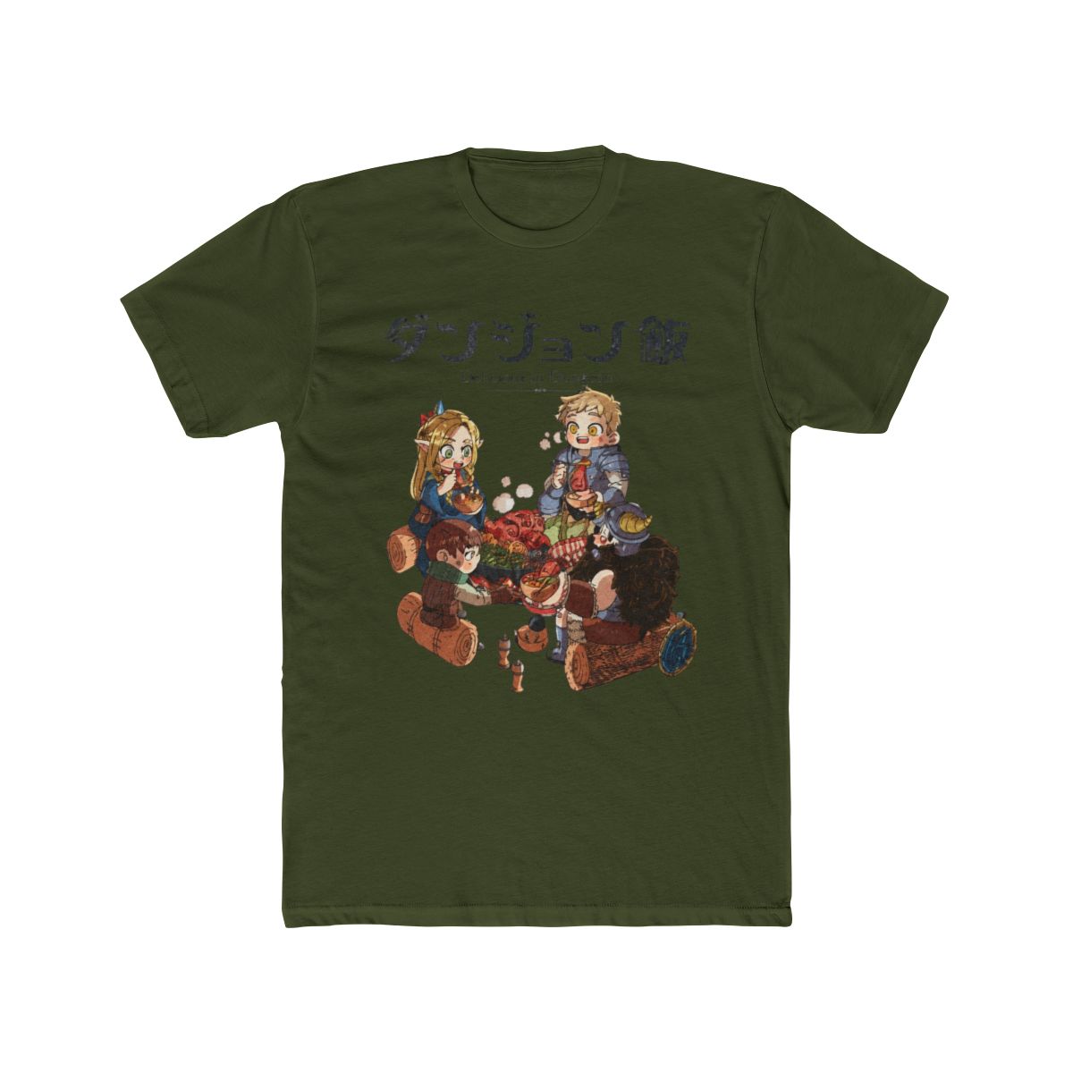 Dungeon Meshi Delicious in Dungeon lets eat Classic T Shirt | Delicious In Dungeon Shop ⚡️ Officially Licensed Delicious In Dungeon Merch Store - alternate angle 5, merchandise